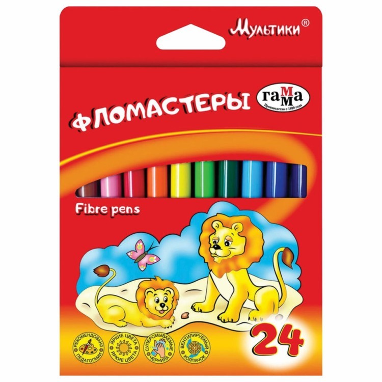 Фломастеры Гамма Мультики 24 цвета 180319_07/151951 (2) (66542)