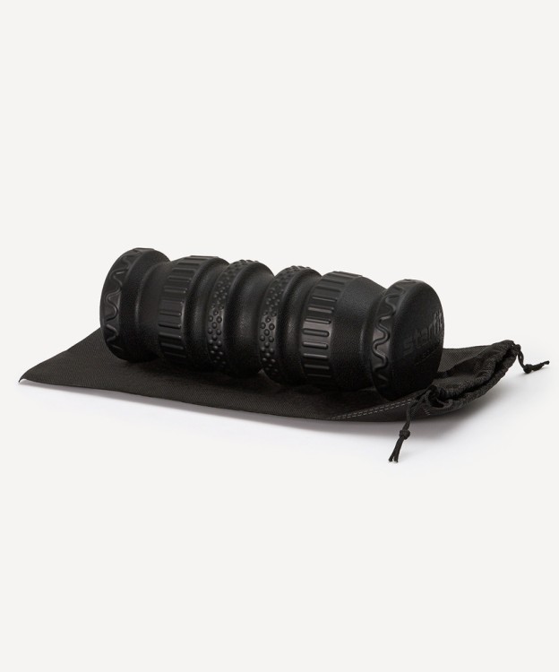 Ролик массажный STARFIT FA-526, PU, средняя жесткость, 30x10 см, черный (2108089)