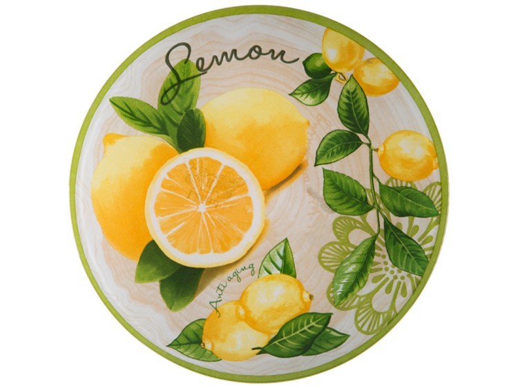 Блюдо "лимончики" диаметр=20 см без упаковки Dalian Hantai (D-33-101) 