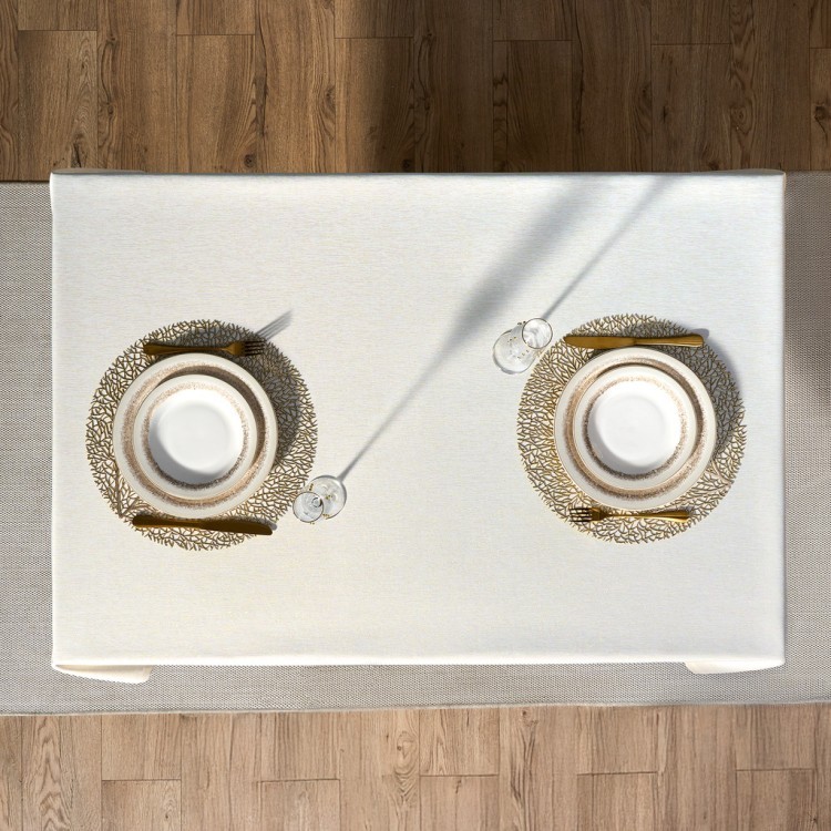 Скатерть  140х180 cm прямоугольная, "феерия. золото", цвет: бежевый, tm lefard, полиэстер 100% (кор= Lefard (986-003-20)