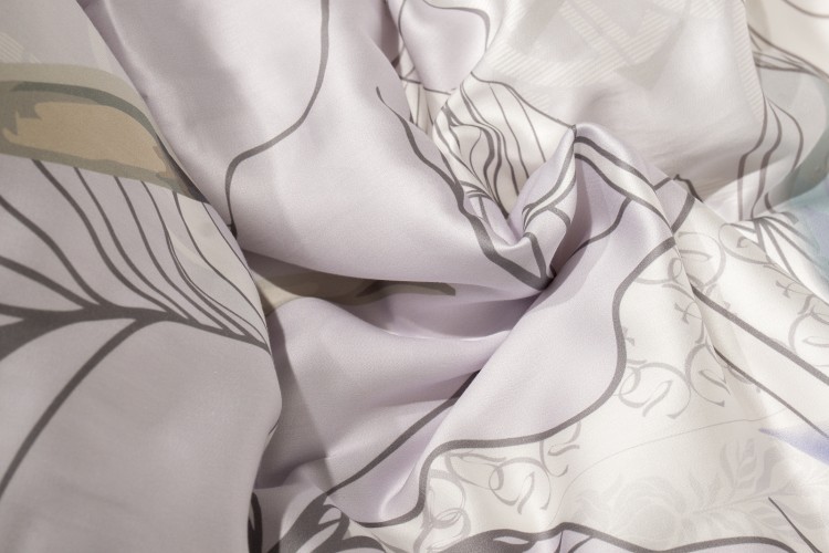 Комплект постельного белья Ирисы, тенсель (145*210-1шт, 50*70-2шт) (TT-00015790)