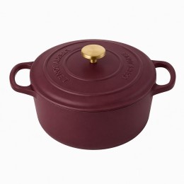 Кастрюля с крышкой из коллекции  "Шеффилд", D26 см, 4,9 л, бургунди (80246)