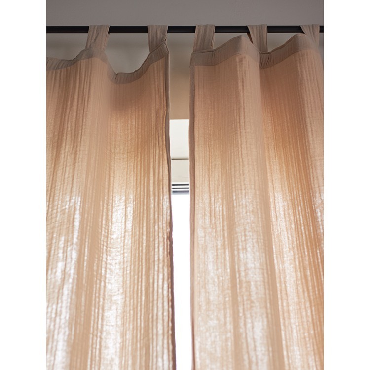 Штора из муслина бежевого цвета из коллекции essential, 150х290 см (77780)