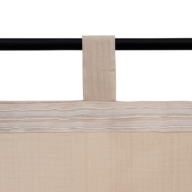 Штора из муслина бежевого цвета из коллекции essential, 150х290 см (77780)