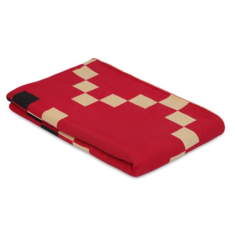 Плед из хлопка по мотивам башкирских орнаментов из коллекции cultural heritage, 130х180 см (76780)