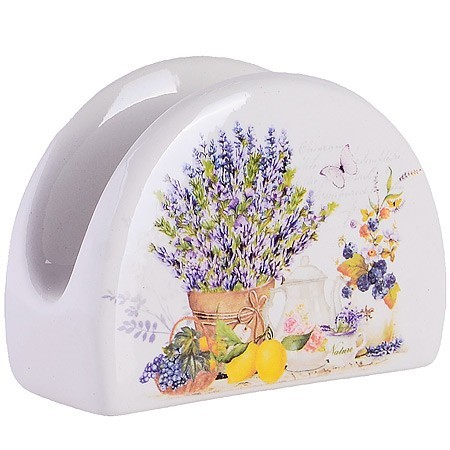 Салфетница на стол 9,5х4,4х7,1см Утренняя свежесть доломит LR (60196)