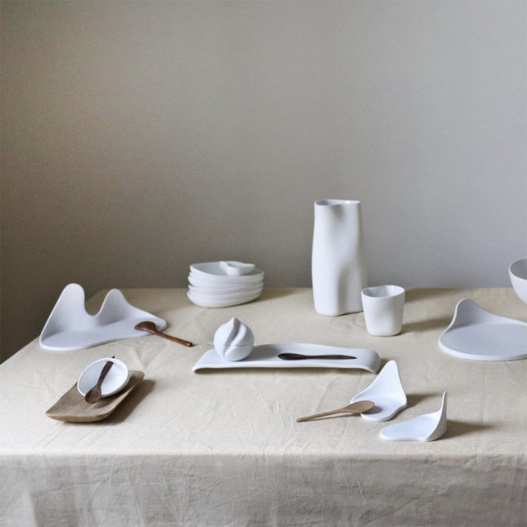 Тарелка гурме 15005C, фарфор, matt white, Cookplay