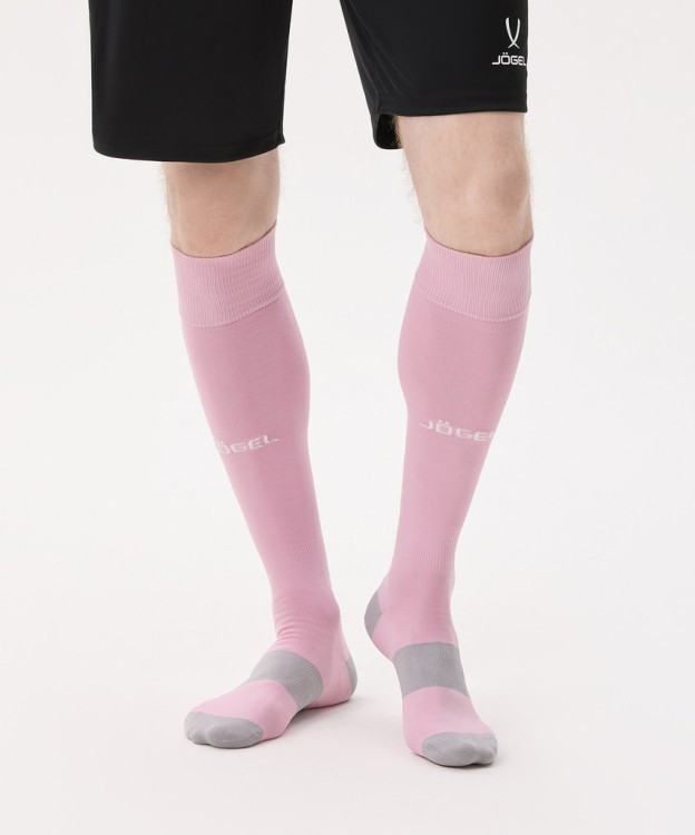 Гетры футбольные JÖGEL CAMP BASIC SOCKS, розовый/белый (2126823)