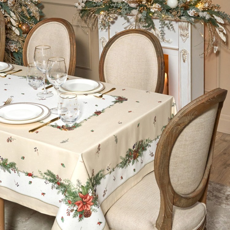 Скатерть "celebration" 160х220см ,бежевый,100% хлопок с пропиткой,твил SANTALINO (850-734-24) Скатерть "celebration" 160х220см ,бежевый,100% хлопок с пропиткой,твил SANTALINO (850-734-24)