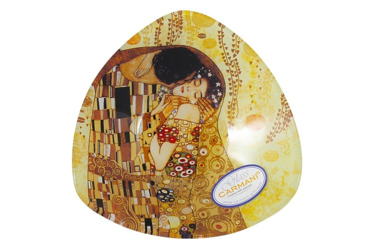 Тарелка закусочная Поцелуй (Г.Климт), 17 см - CAR198-1132 Carmani