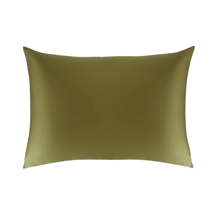 Комплект постельного белья из премиального сатина оливкового цвета из коллекции essential, 200х220 с (79821)