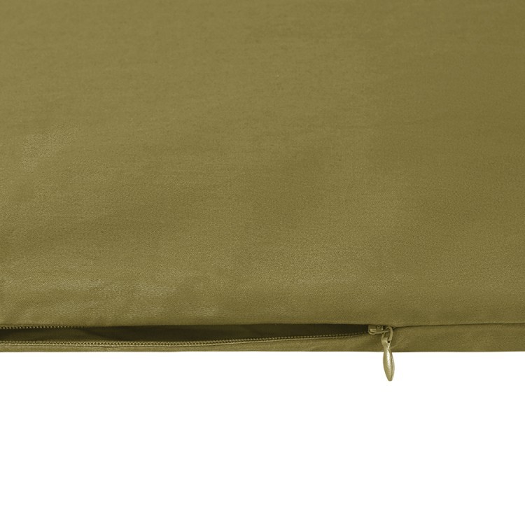 Комплект постельного белья из премиального сатина оливкового цвета из коллекции essential, 200х220 с (79821)