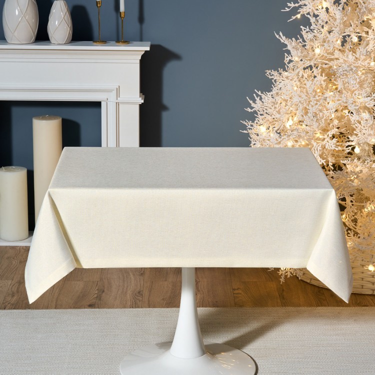 Скатерть 110х140 cm прямоугольная, "феерия. золото", цвет: бежевый, tm lefard, полиэстер 100% (кор=3 Lefard (986-003-19)