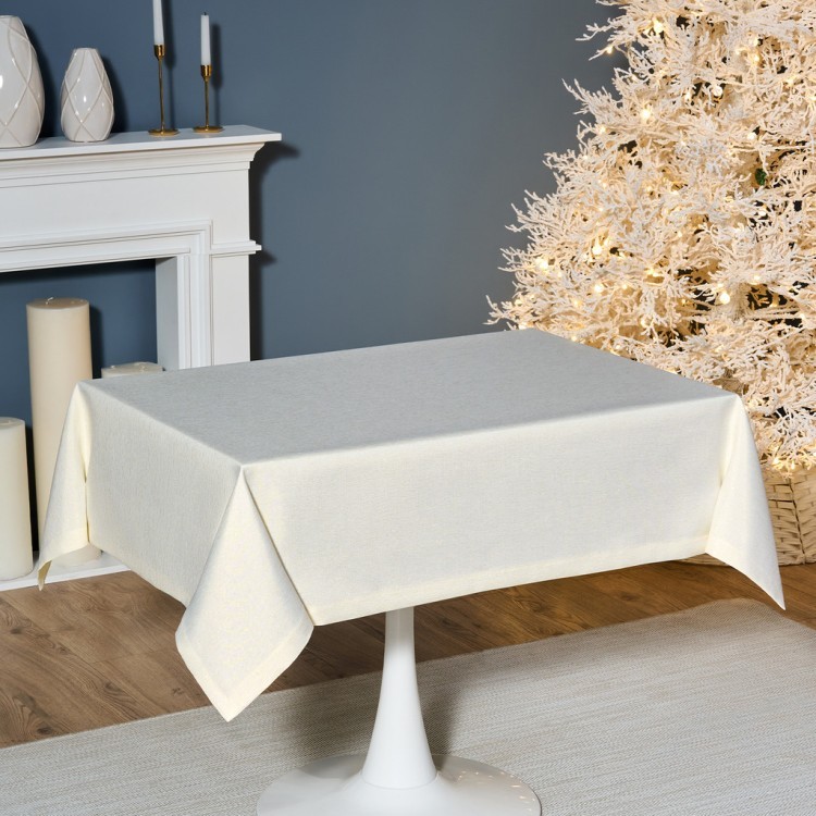 Скатерть 110х140 cm прямоугольная, "феерия. золото", цвет: бежевый, tm lefard, полиэстер 100% (кор=3 Lefard (986-003-19)