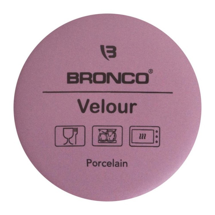 Кружка bronco "velour" 400 мл темно-лиловая (407-145) 