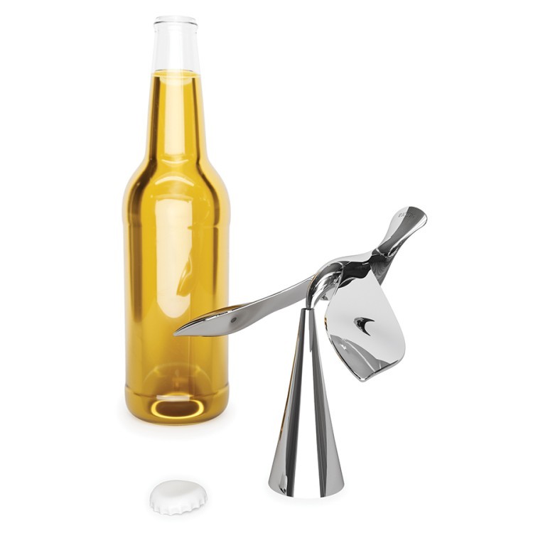 Открывалка для бутылок tipsy, хром (67665)