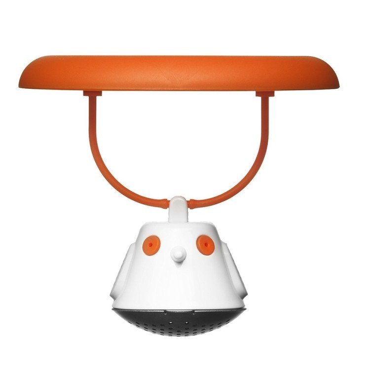 Емкость для заваривания чая с крышкой birdie swing оранжевая (54967)