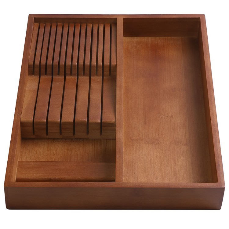 Органайзер для столовых приборов с держателем для ножей bambox, 30х38 см (77061)