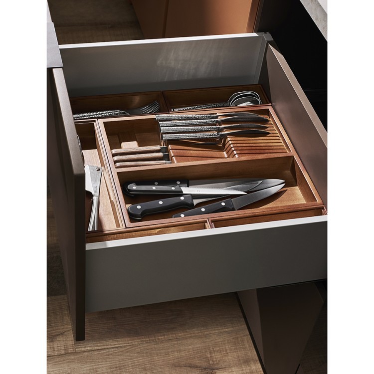 Органайзер для столовых приборов с держателем для ножей bambox, 30х38 см (77061)