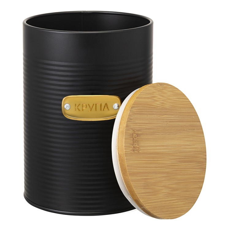 Банка для хранения крупы irmel, 2,5 л, графит (78379)