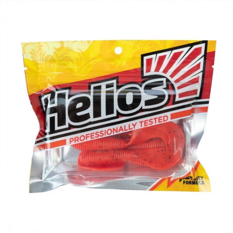 Твистер Helios Credo 3,35"/8,5 см, цвет Pepper Red 7 шт HS-11-030 (78030)