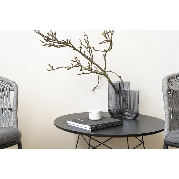 Ваза florenty, 23,5 см, серая (75116)