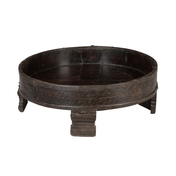 Ваза декоративная XIX век, Индия PA3180, манго, dark brown, ROOMERS ANTIQUE
