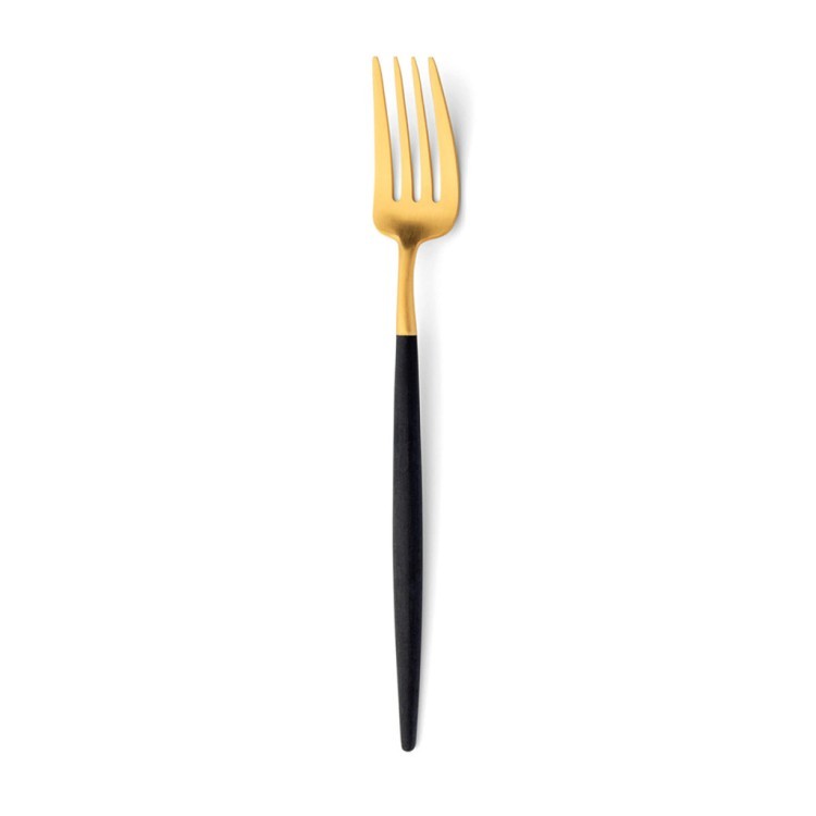 Вилка столовая GO.04GB, нержавеющая сталь 18/10, matte gold/black, CUTIPOL