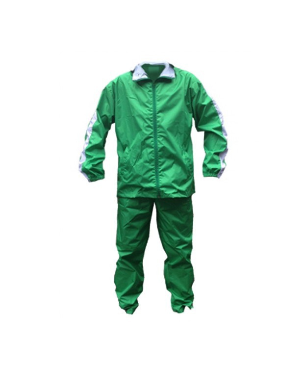 Спортивный ветрозащитный костюм, непромокаемый, зеленый (7500)