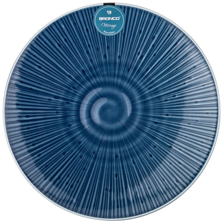 Тарелка обеденная "mirage" 26,5 см синий (кор=16шт.) мал.уп.2 шт Bronco (410-128)