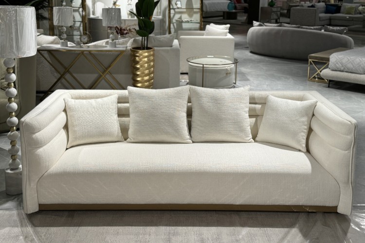 Диван трехместный GD/Toledo св.бежевый рогожка Norton Svbeg 236*97**77см (TT-00016324)