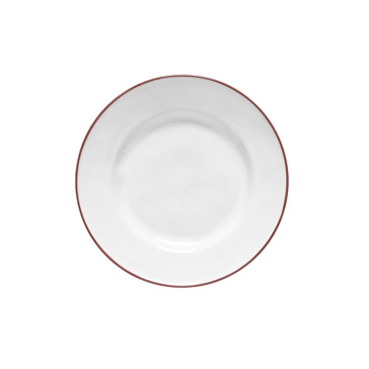 Тарелка ATP231-RED(ATP231-00721A), 22,6 см, керамика, White, red, Costa Nova Тарелка ATP231-RED(ATP231-00721A), 22,6 см, керамика, White, red, Costa Nova