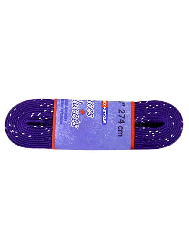 Шнурки для коньков с пропиткой W923, пара, 2,74 м, фиолетовые (87051)