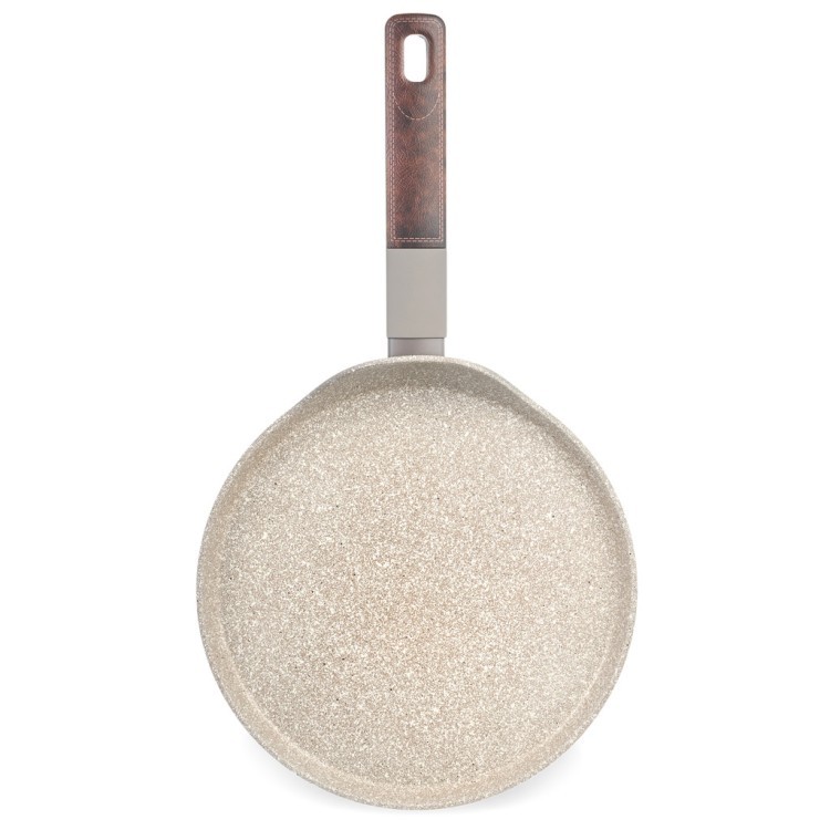 Сковорода блинная с антипригарным покрытием pfluon marble, 24*4,3 см Agness (902-117)