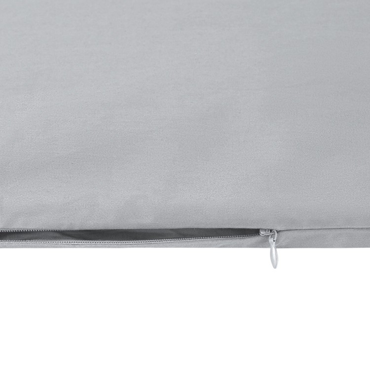 Комплект постельного белья из премиального сатина светло-серого цвета из коллекции essential, 150х20 (79822)