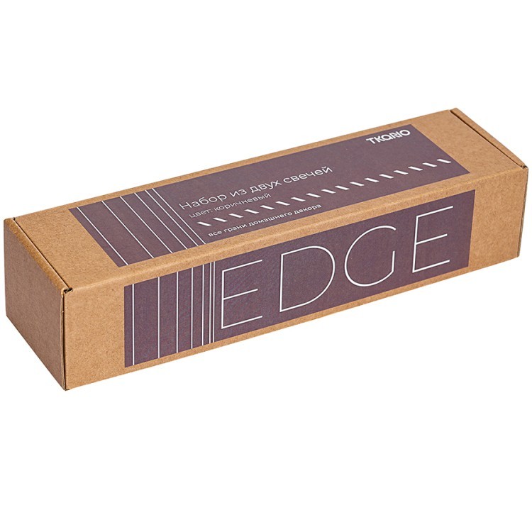Свеча декоративная коричневого цвета из коллекции edge, 25,5 см (77858)