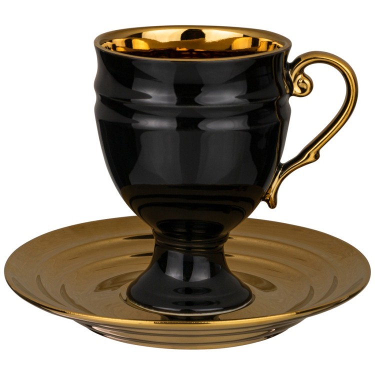 Чайный набор lefard на 4 персоны 8 пр. 250 мл черный Lefard (91-104)