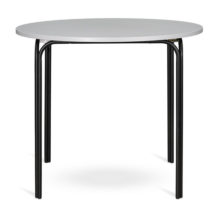 Стол обеденный ror, D90 см, черный/серый (75259)