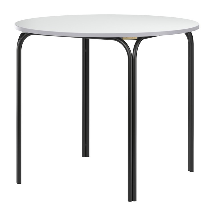 Стол обеденный ror, D90 см, черный/серый (75259)