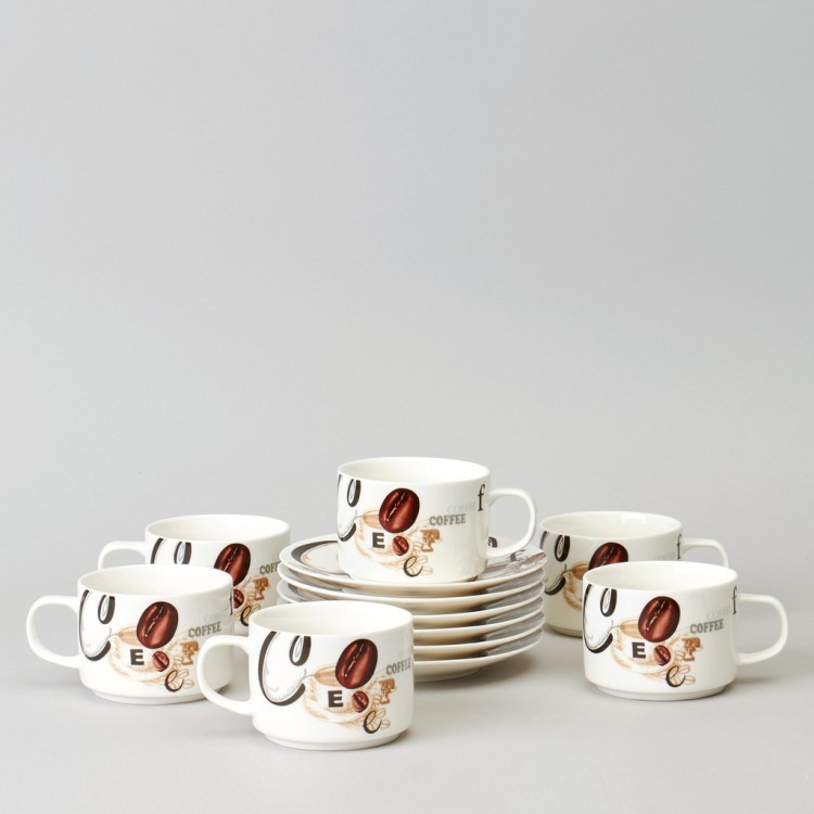 Кофейный набор lefard "coffee mania" на 6 пер. 12 пр. 180 мл Lefard (165-571) Кофейный набор lefard "coffee mania" на 6 пер. 12 пр. 180 мл Lefard (165-571)