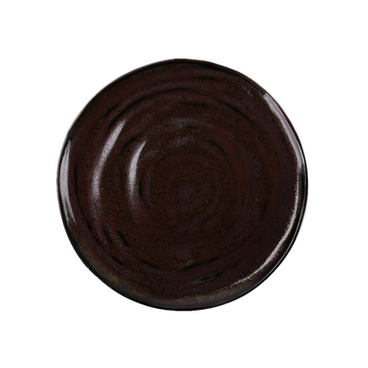 Тарелка E665-P-10167/28CM, 28 см, каменная керамика, black, ROOMERS TABLEWARE