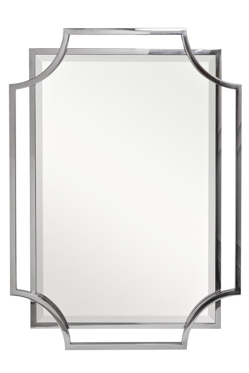 Зеркало в металлич. раме цвет хром 71*102см (TT-00003630)
