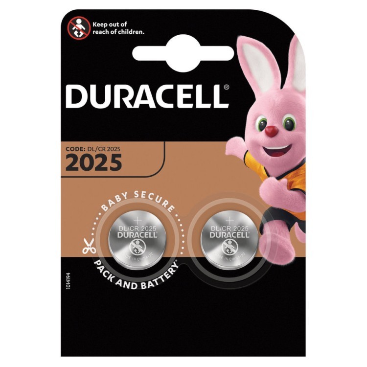 Батарейки литиевые Duracell Lithium CR2025 2 шт (454657) (66442)