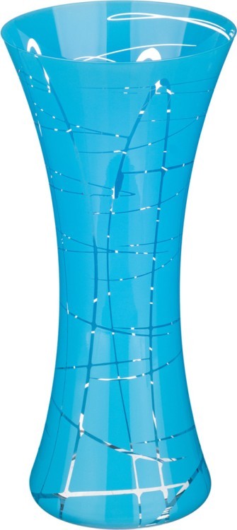Ваза "сандра" синяя высота=30 см. Bohemia Crystal (674-462)