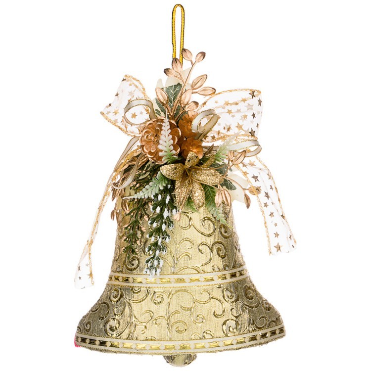 Декоративное панно колокольчик цвет:золотой 20 см без упаковки (кор=120 шт.) Lefard (161-174)