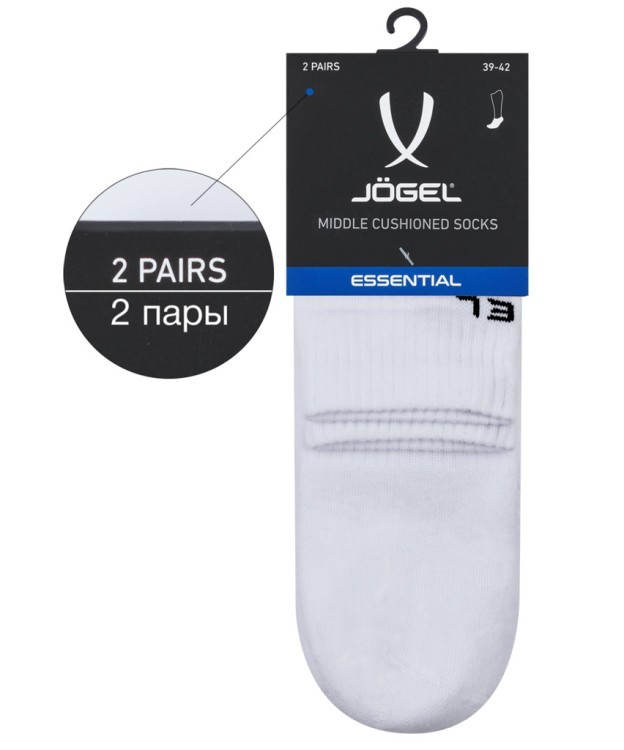 Носки средние JÖGEL ESSENTIAL Mid Cushioned Socks, белый (2115686) Носки средние JÖGEL ESSENTIAL Mid Cushioned Socks, белый (2115686)