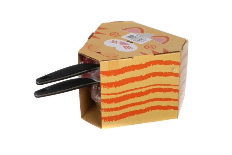 Набор 2 пр."котик":сковорода+ковш с крышками диаметр 13,5см/800 мл Yilong Enterprises (886-006) 