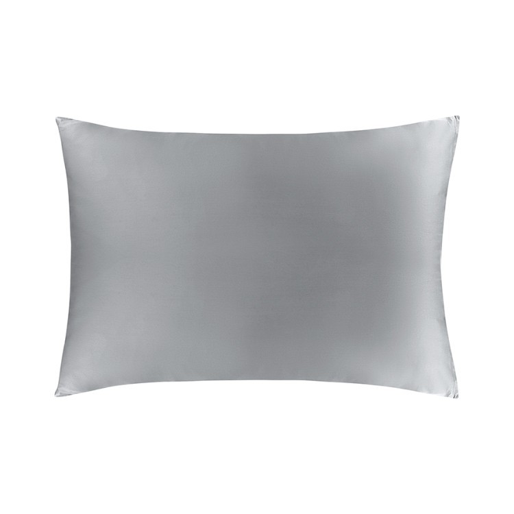 Комплект постельного белья из премиального сатина светло-серого цвета из коллекции essential, 200х22 (79823)