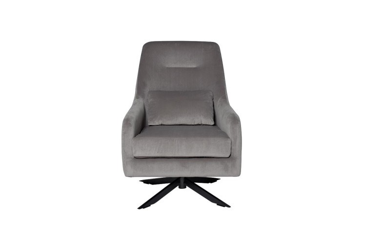 Кресло велюр светло-серый 69*86*96см (TT-00001201)