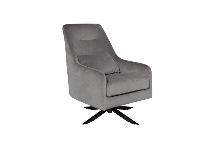 Кресло велюр светло-серый 69*86*96см (TT-00001201)